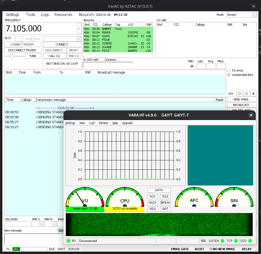 VarAC working nicely